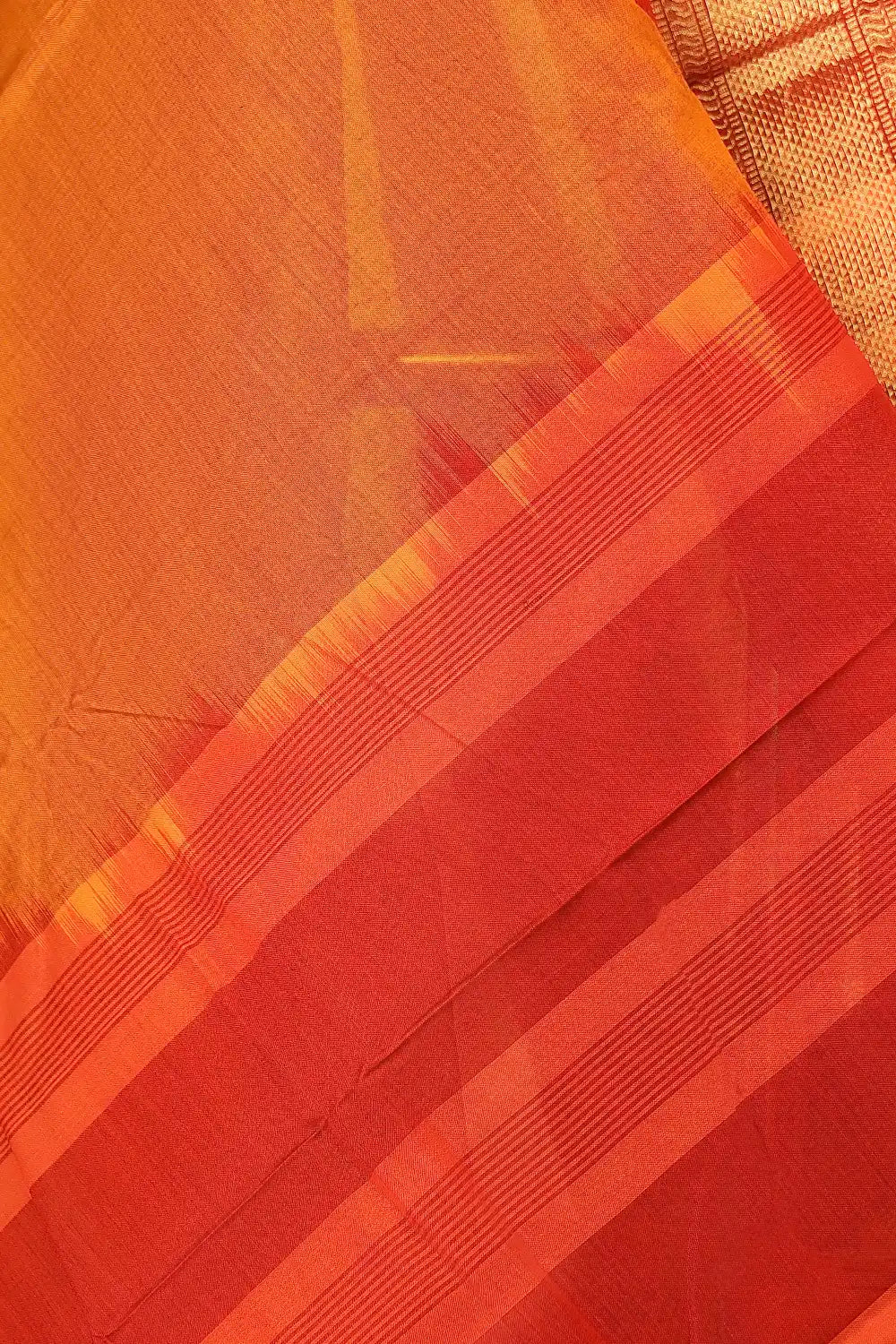 Mustard Cotton Saree
