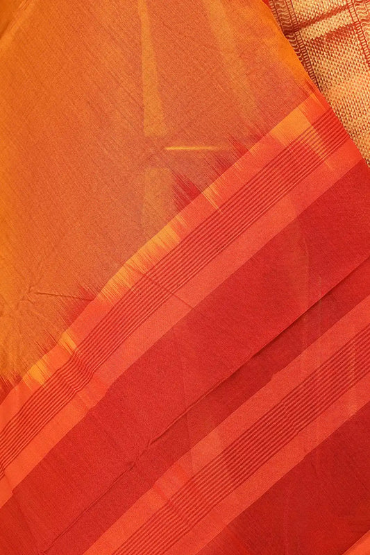 Mustard Cotton Saree