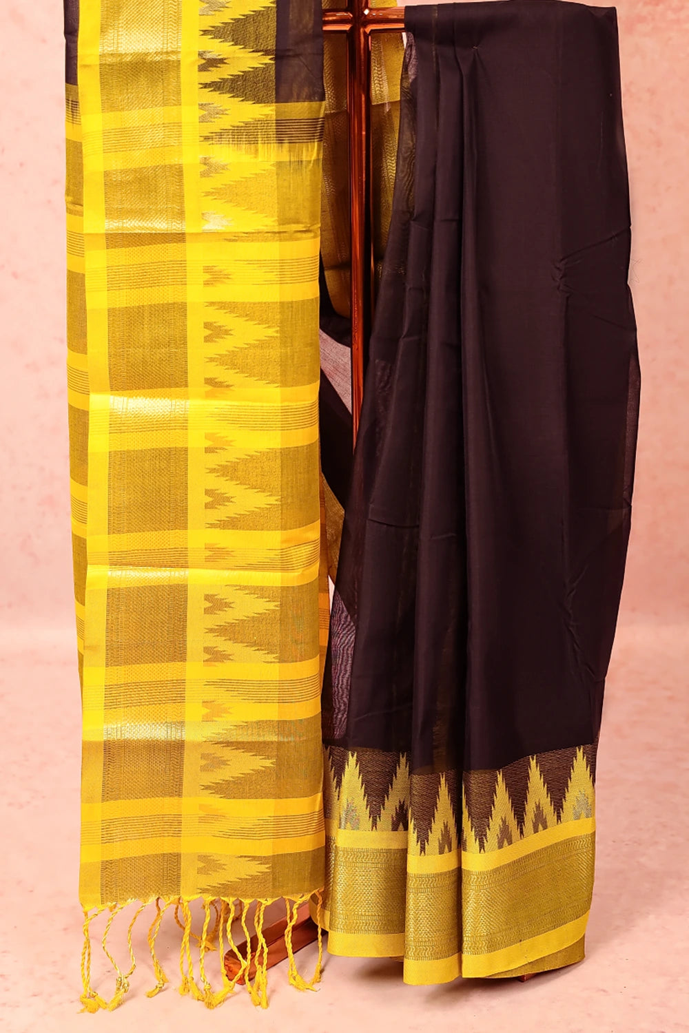 Black Cotton Saree