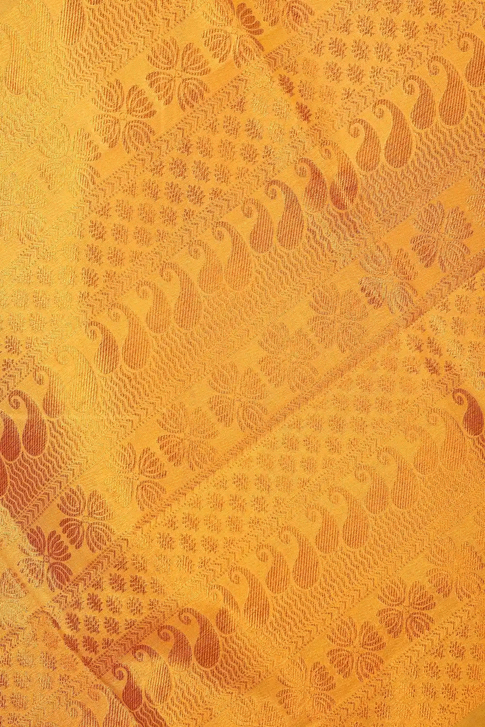Golden Yellow Cotton Saree