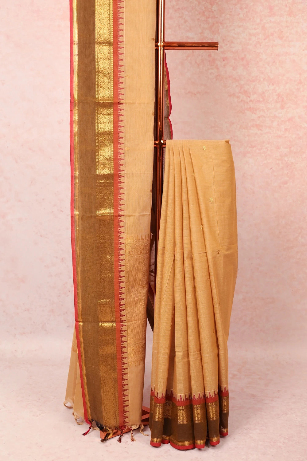 Sandal Cotton Saree