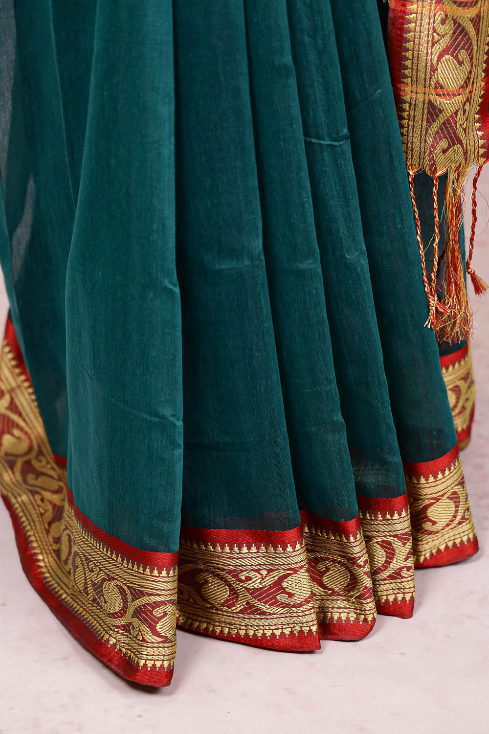 Green Cotton Saree