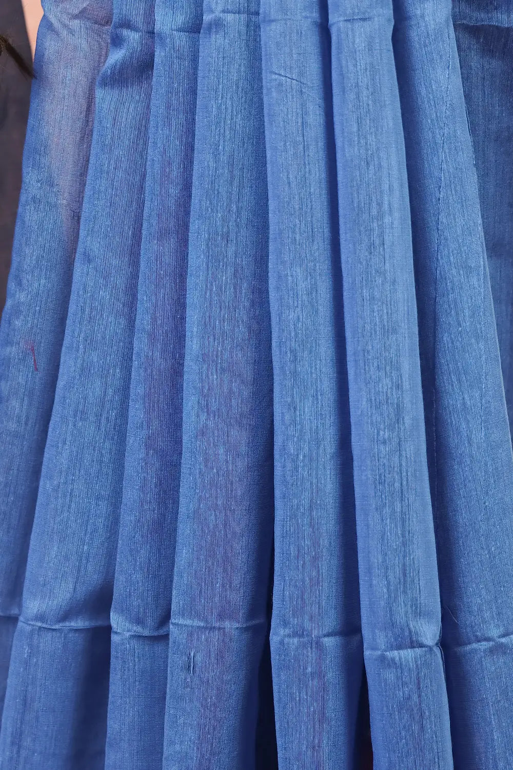 Sky Blue Cotton Saree
