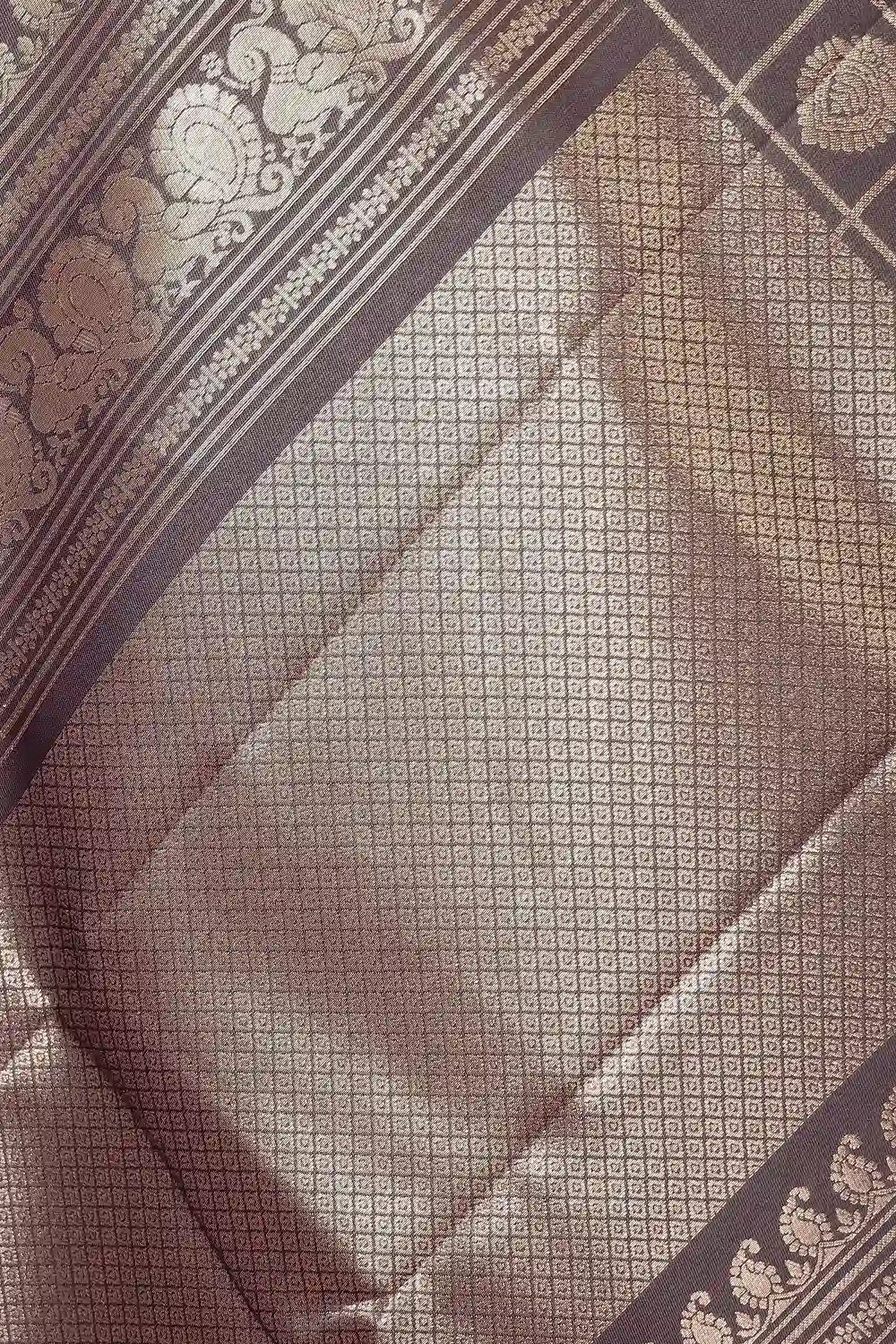 Silver Semi Silk Saree