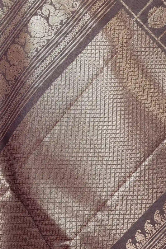 Silver Semi Silk Saree
