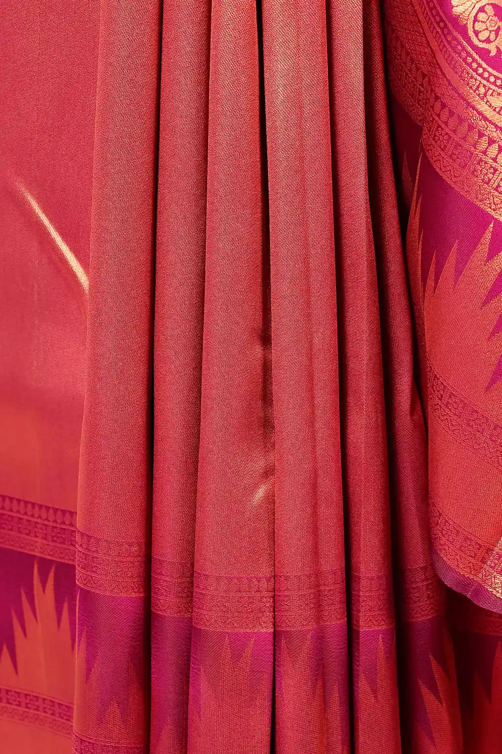 Grape Wine Semi Silk Saree
