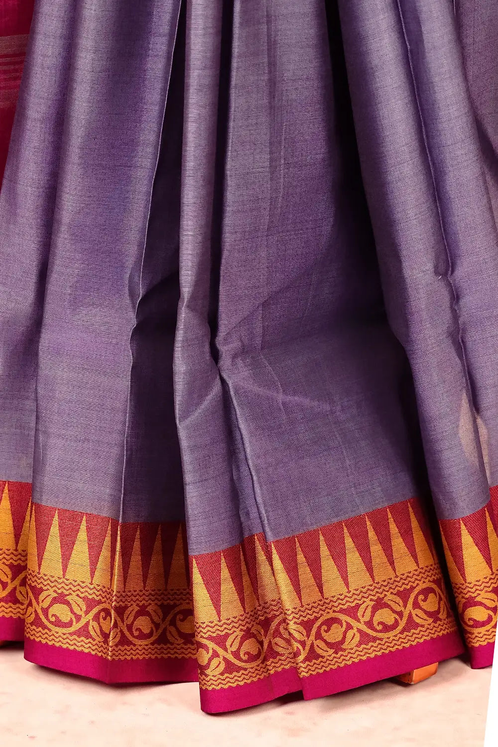 Grey Cotton Saree