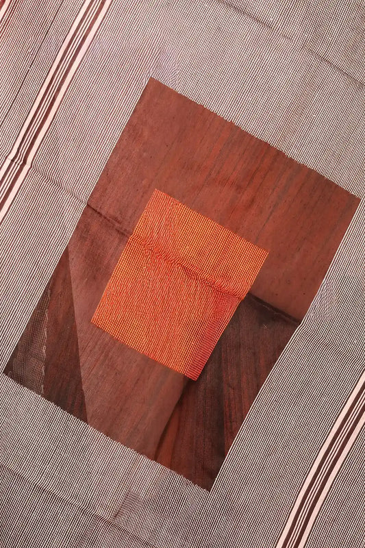 Copper Color Cotton Silk Saree