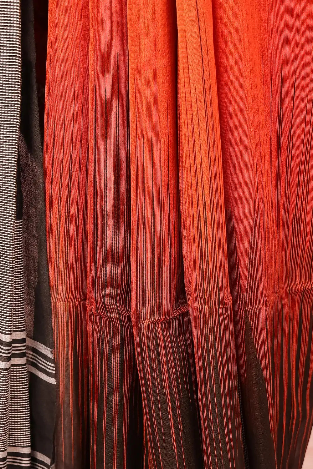 Copper Color Cotton Silk Saree