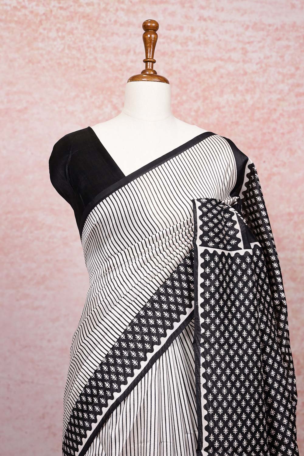 Off White Art Silk Saree