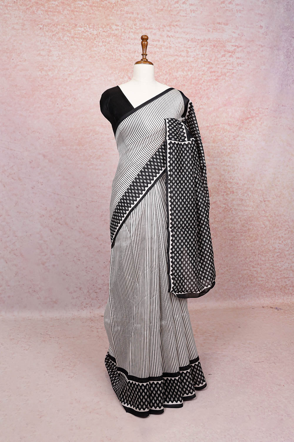 Off White Art Silk Saree