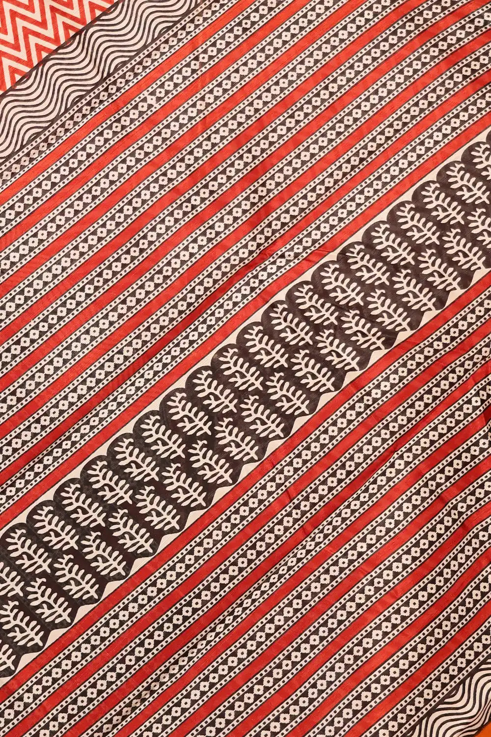 Off White Semi Silk Saree