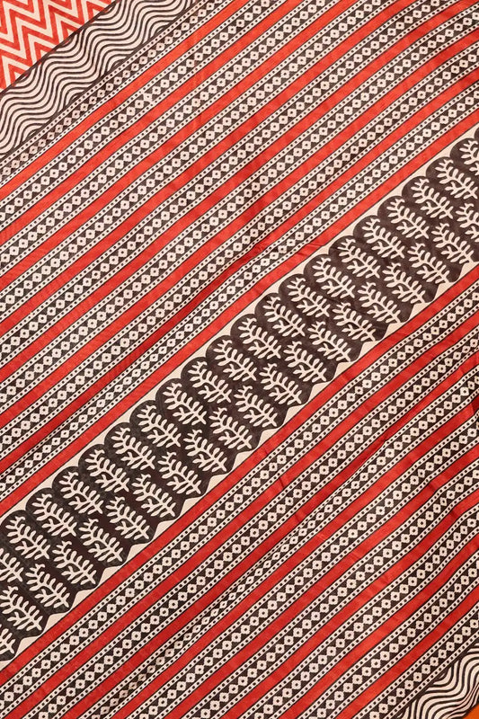 Off White Semi Silk Saree