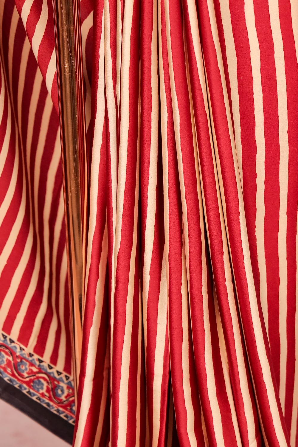 Brick Red Semi Modal Saree