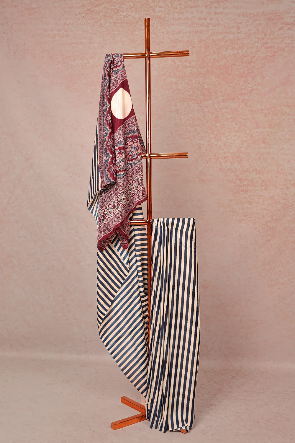 Off White Semi Modal Saree