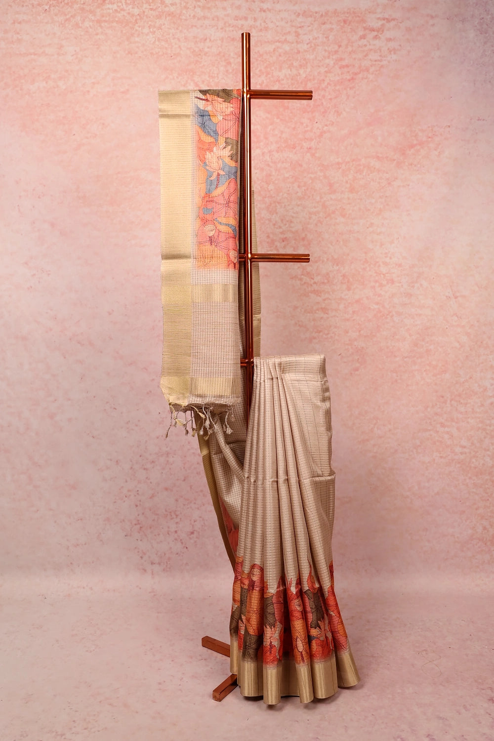Gold Semi Silk Saree