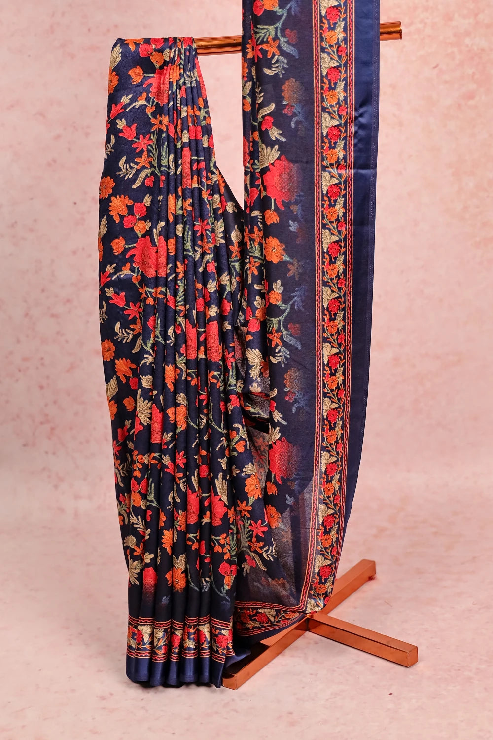 Blue Semi Silk Saree