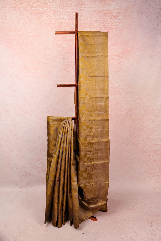 Mehandi Green Kancheepuram Silk Saree