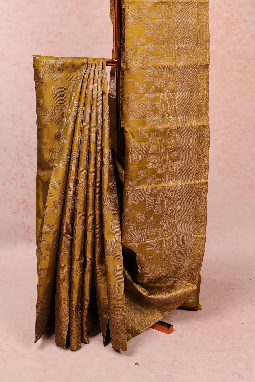 Mehandi Green Kancheepuram Silk Saree