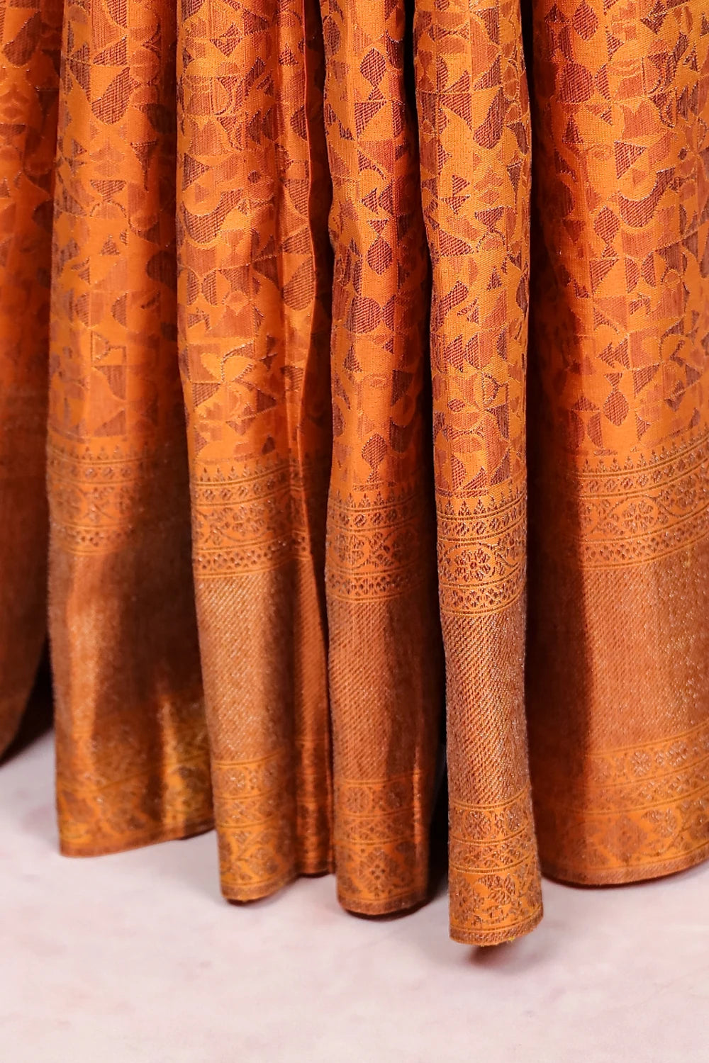 Mustard Yellow Kancheepuram Silk Saree