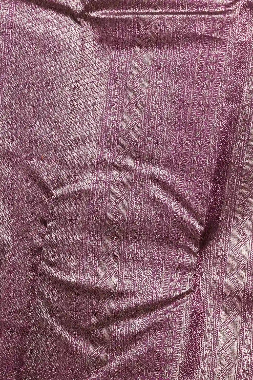 Dark Purple Kancheepuram Silk Saree