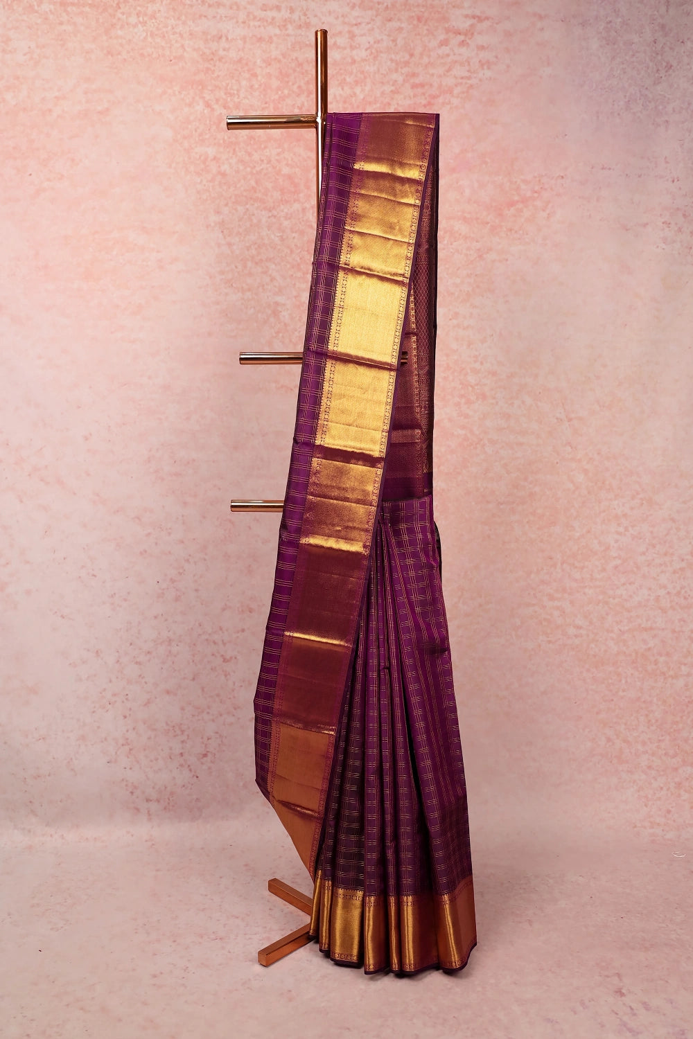 Purple Traditional Kancheepuram Silk Saree