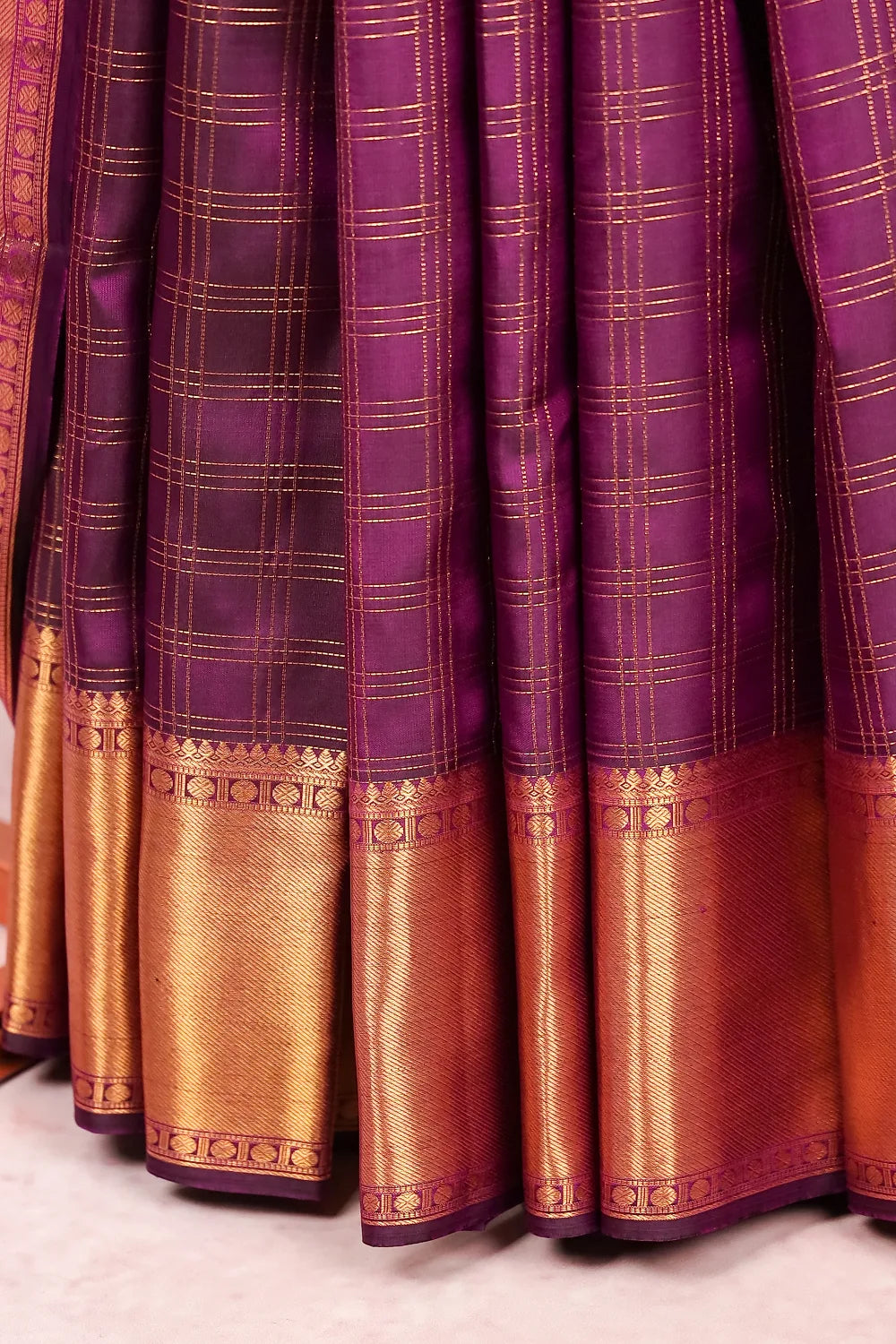 Purple Traditional Kancheepuram Silk Saree