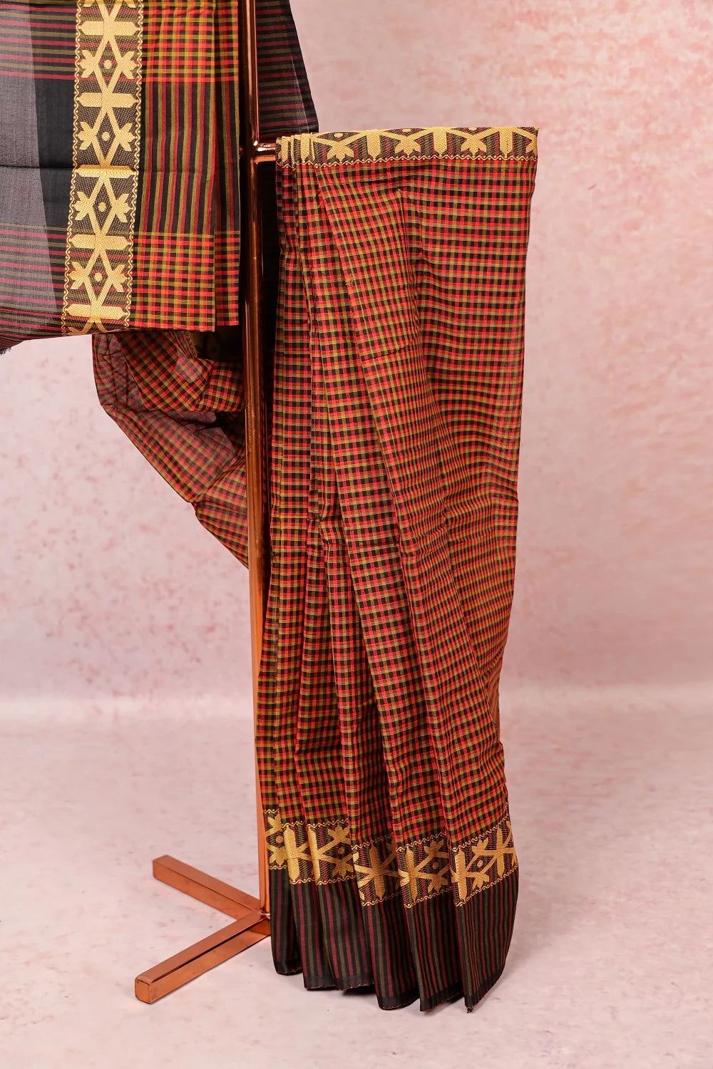 Black Cotton Casual Saree