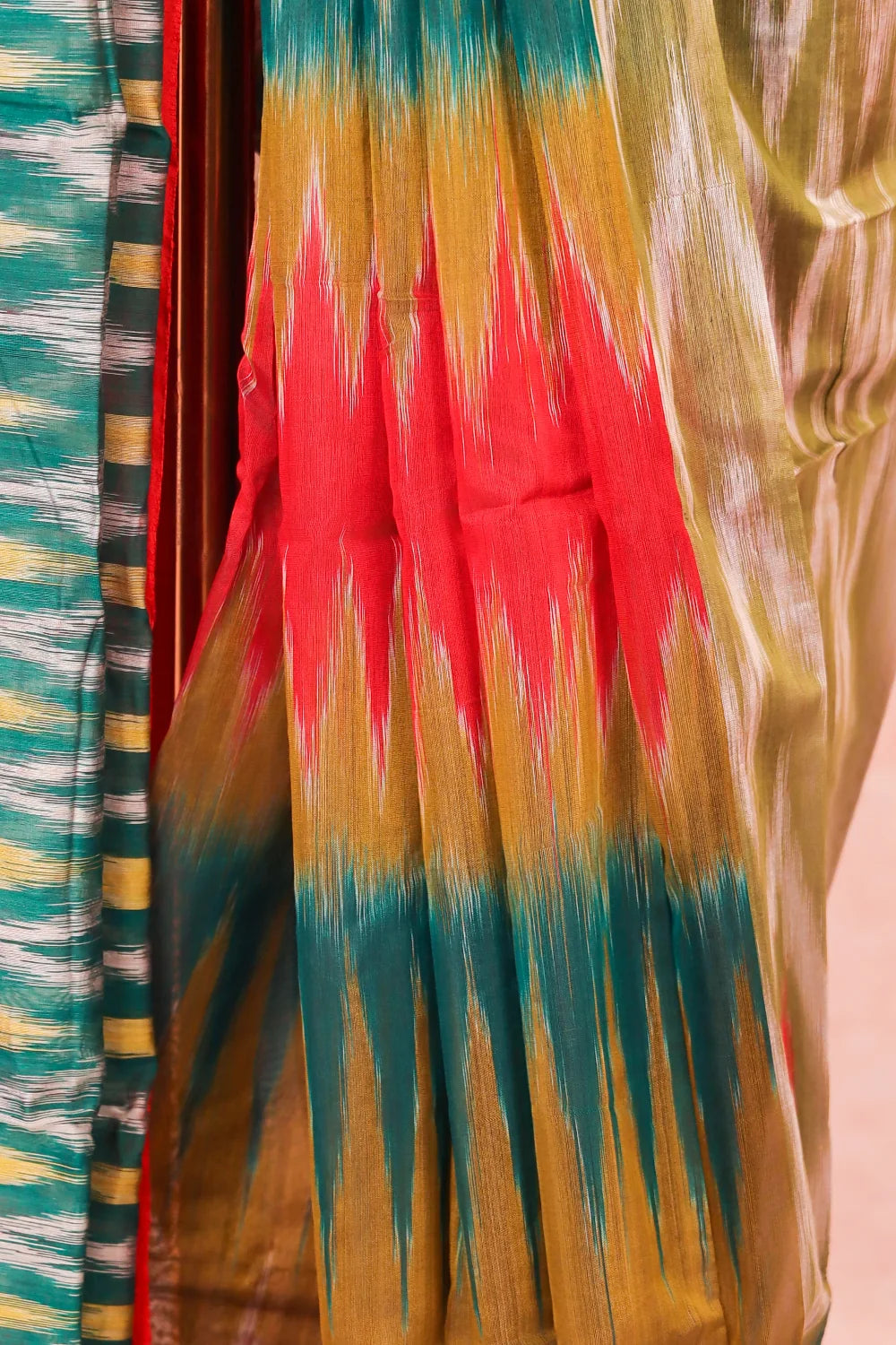 Green Cotton Silk Saree