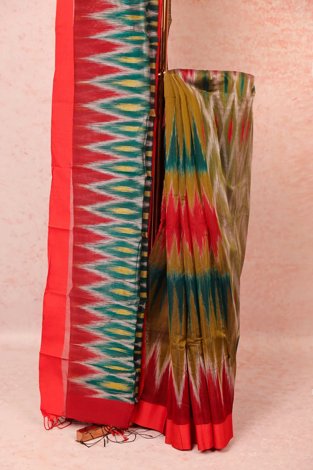 Green Cotton Silk Saree