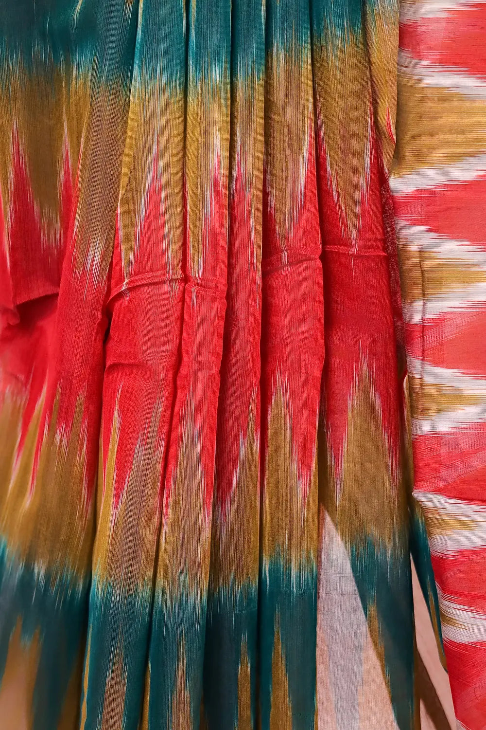 Multi Color Cotton Silk Saree