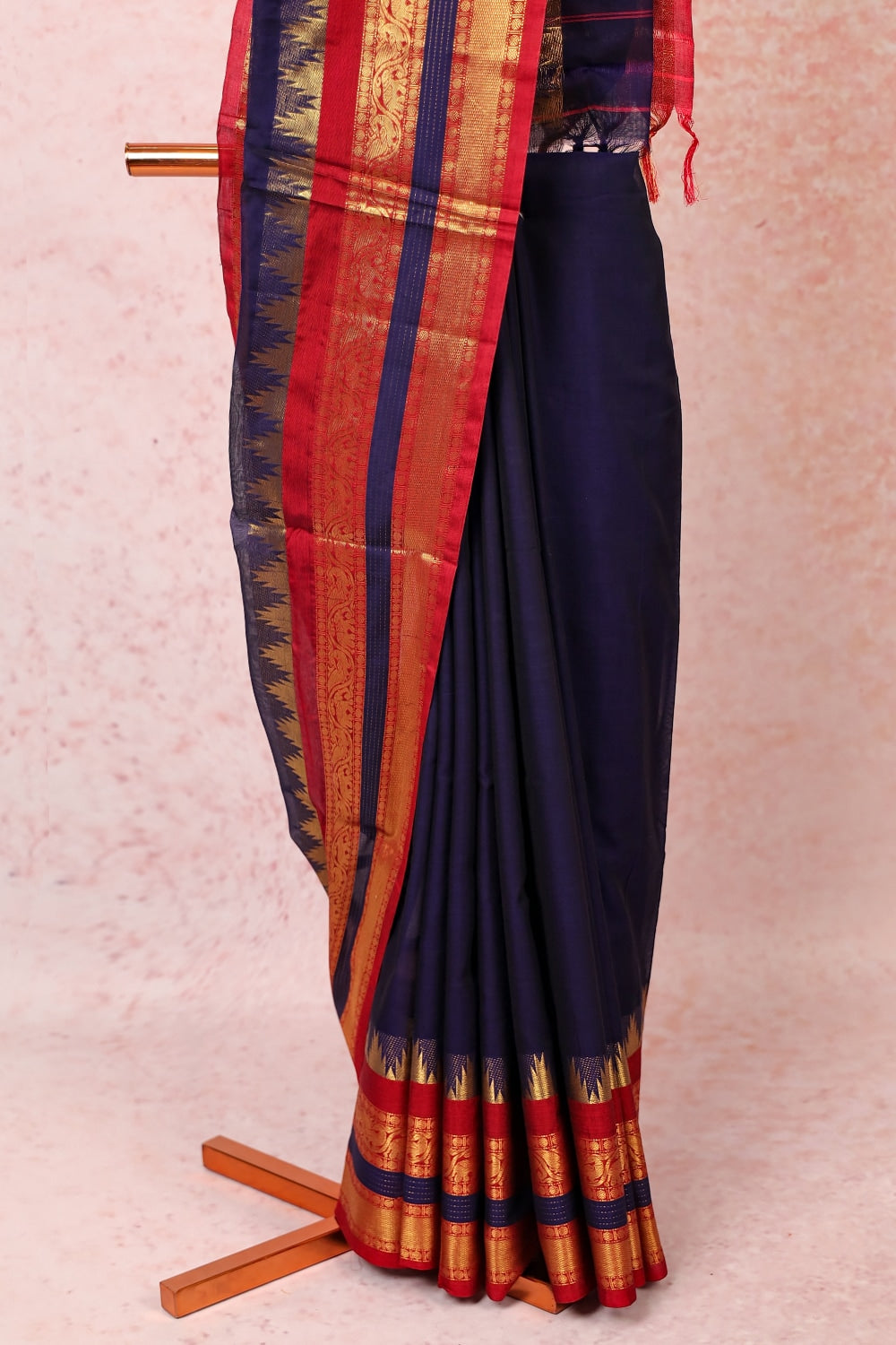 Dark Blue Soft Cotton Saree