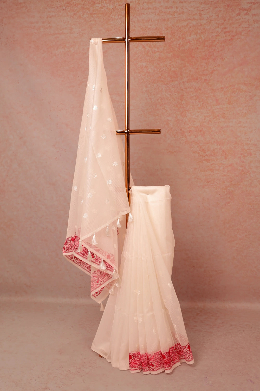 White Kota Saree