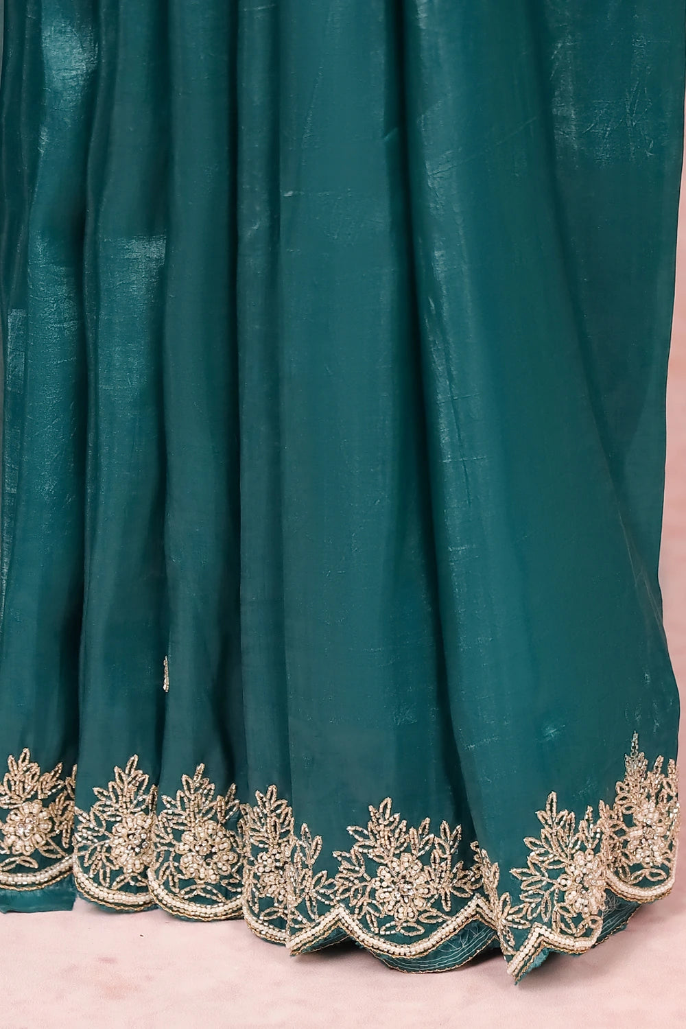 Green Crush Organza Saree