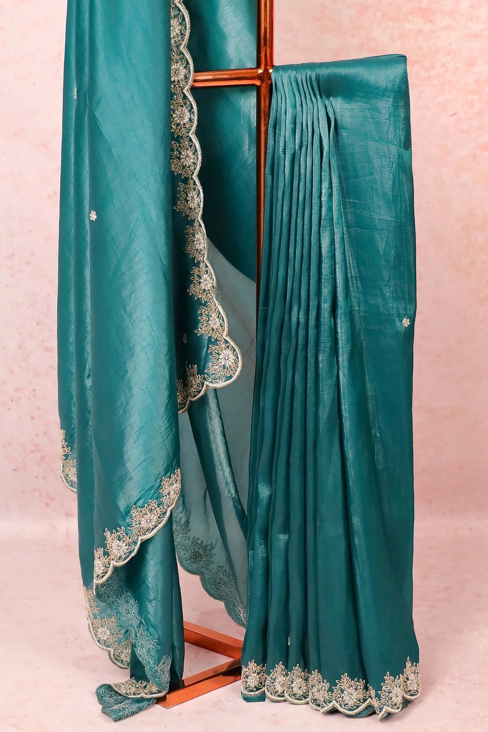 Green Crush Organza Saree