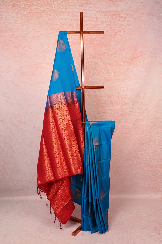 Blue Kanchi Soft Silk Saree