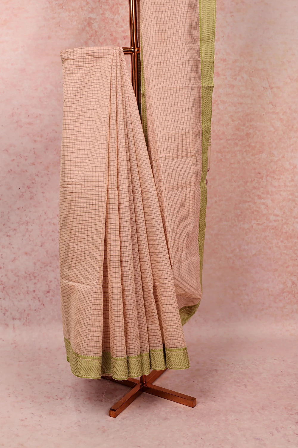 Beige Cotton Saree