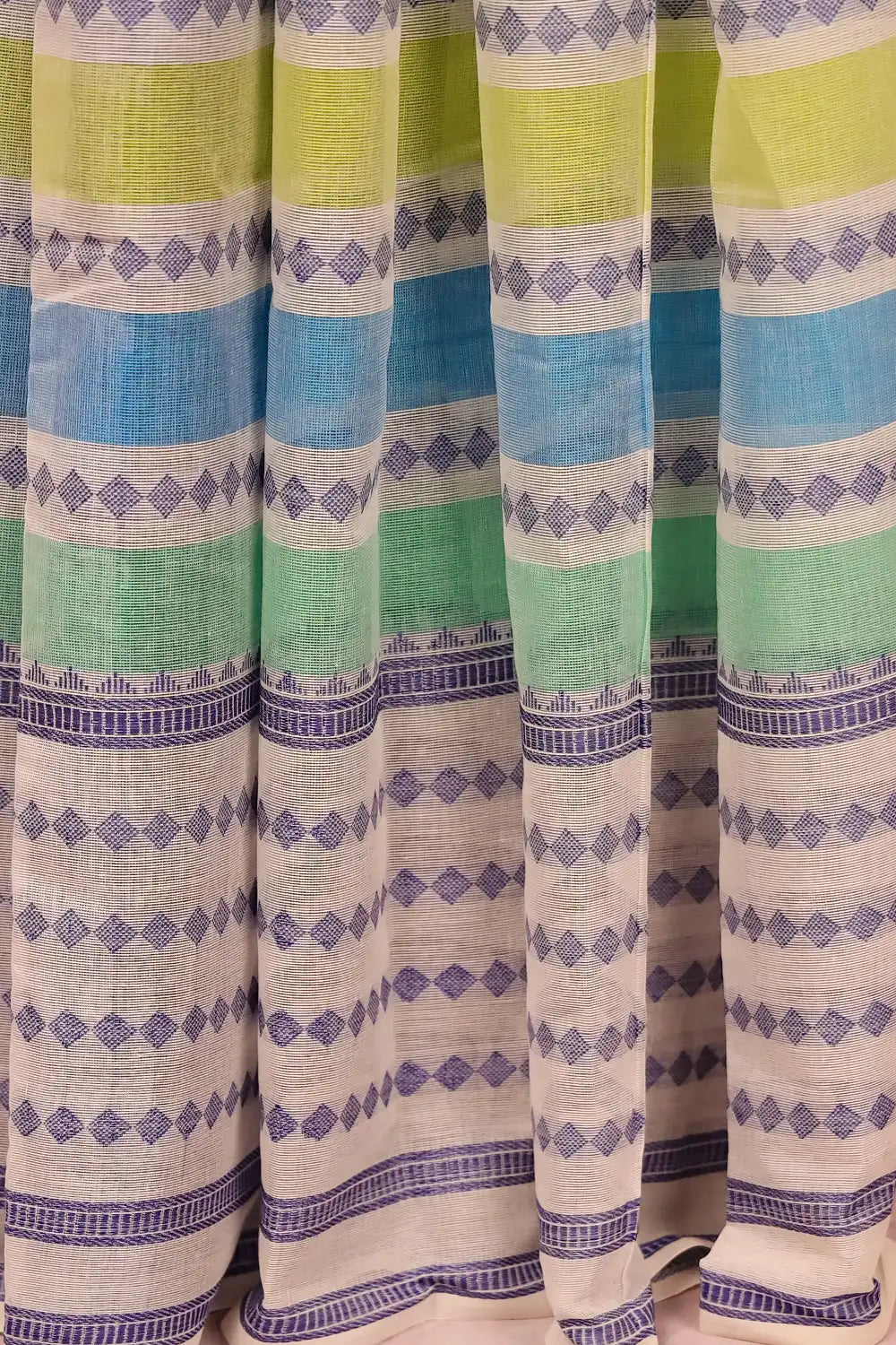 Off White Cotton Saree