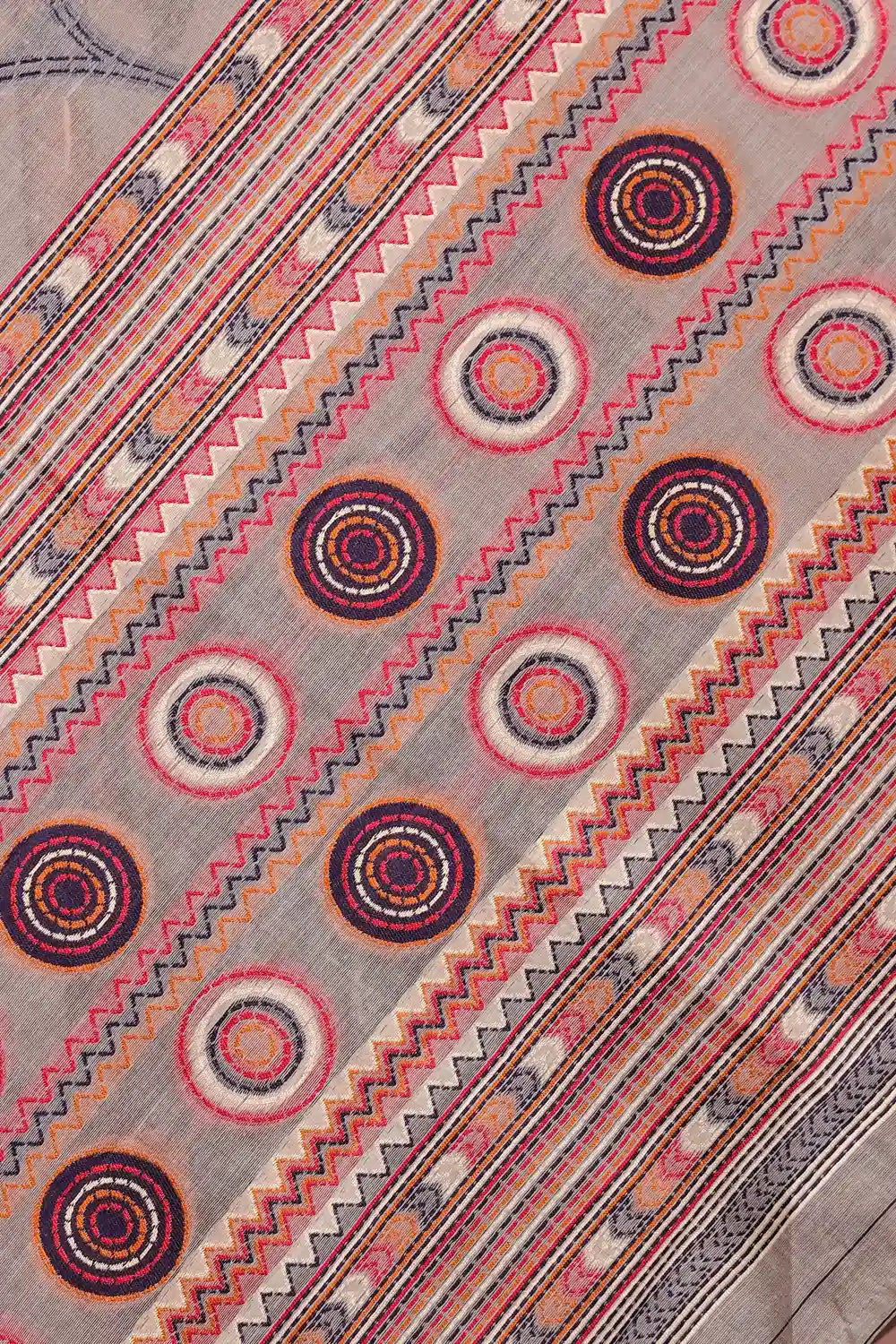 Ash Mul Cotton Saree