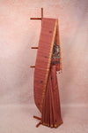 Onion Color Mul Cotton Saree