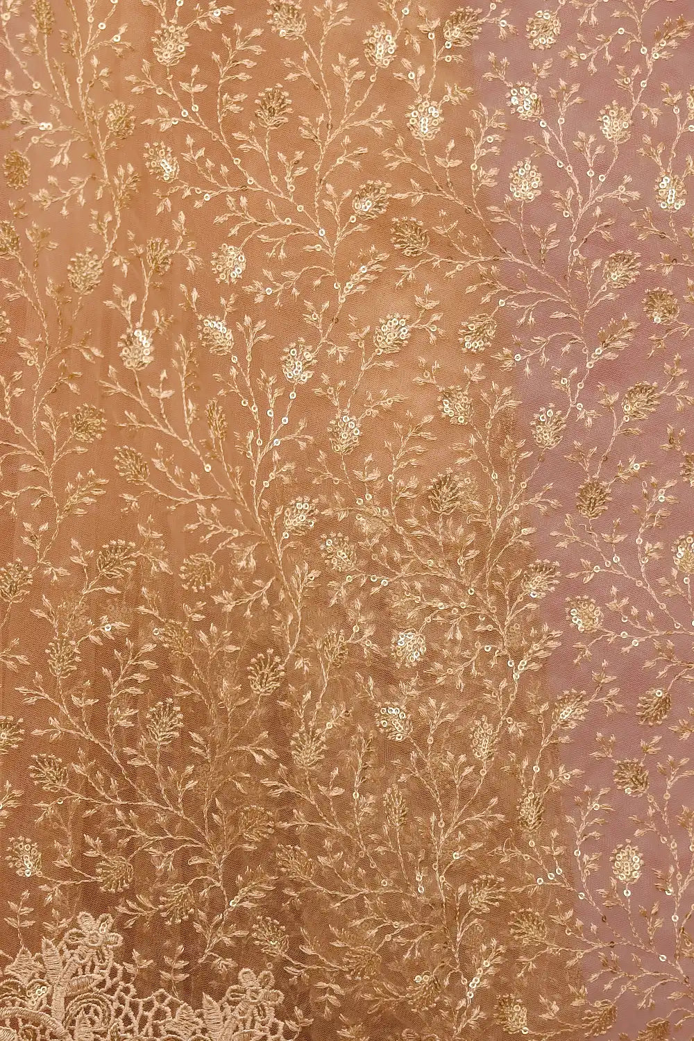 Gold Net Saree