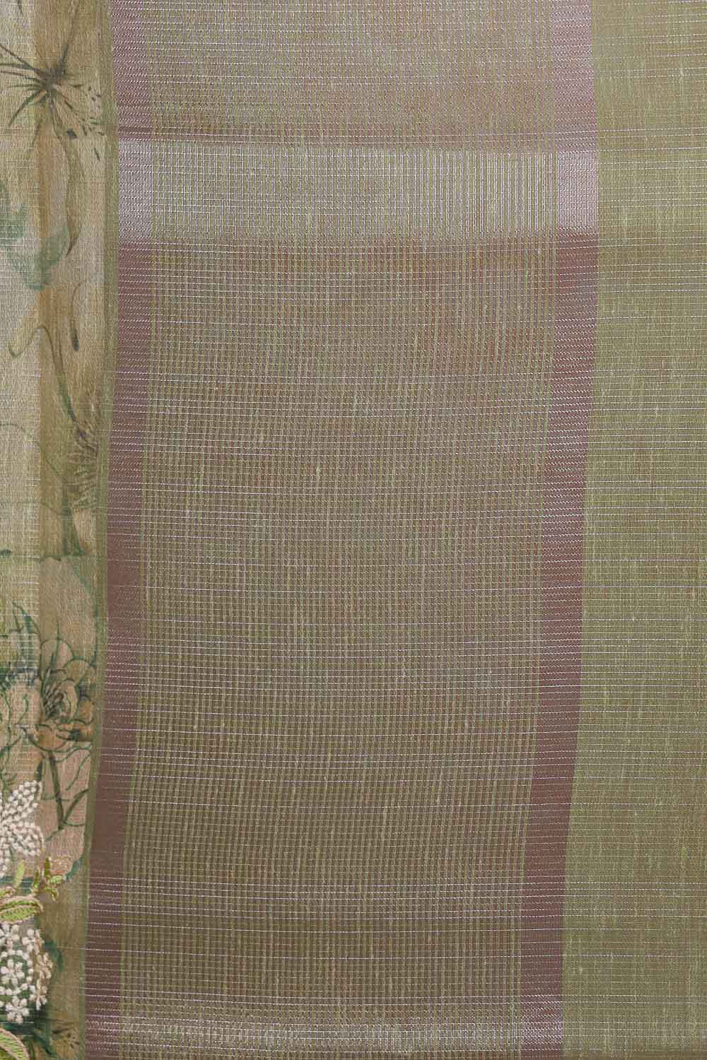 Green Tissue Kota Saree