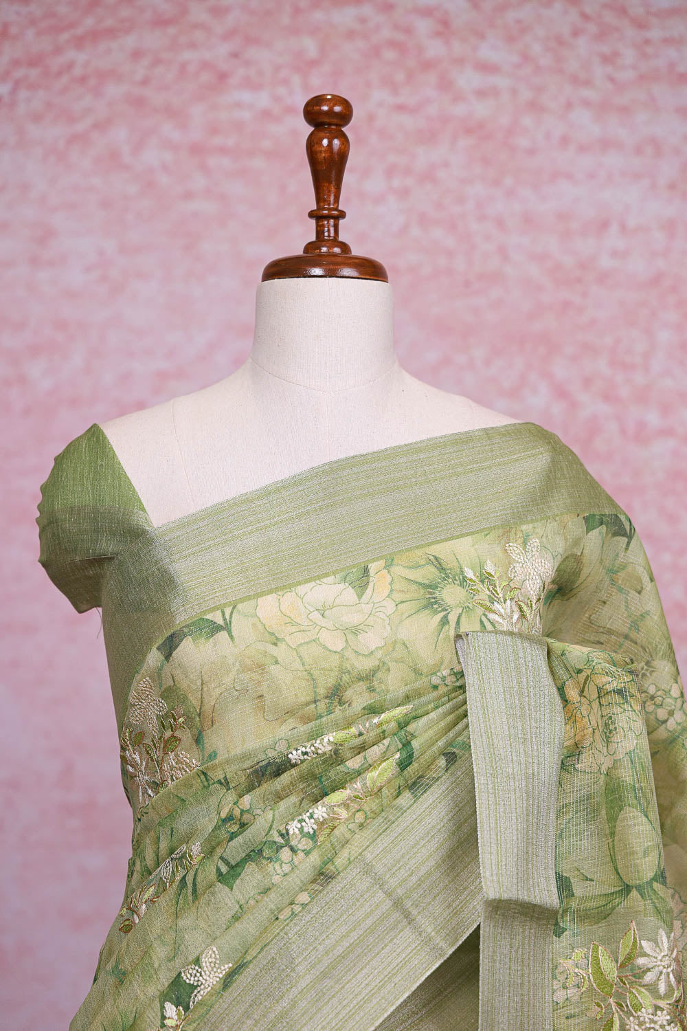 Green Tissue Kota Saree