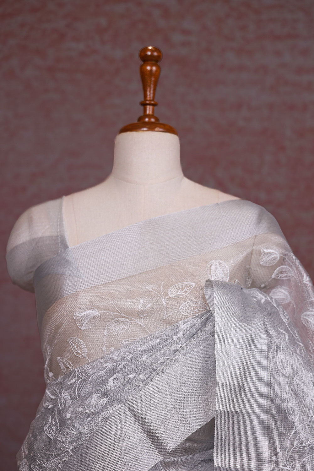 Silver Semi Tissue Saree