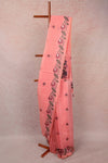 Pink Semi Jute Saree