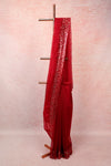 Maroon Net Saree