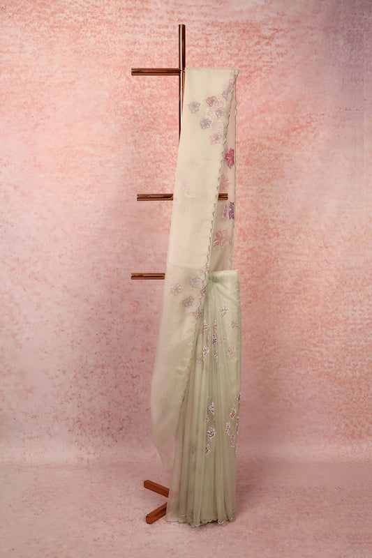 Light Green Organza Saree
