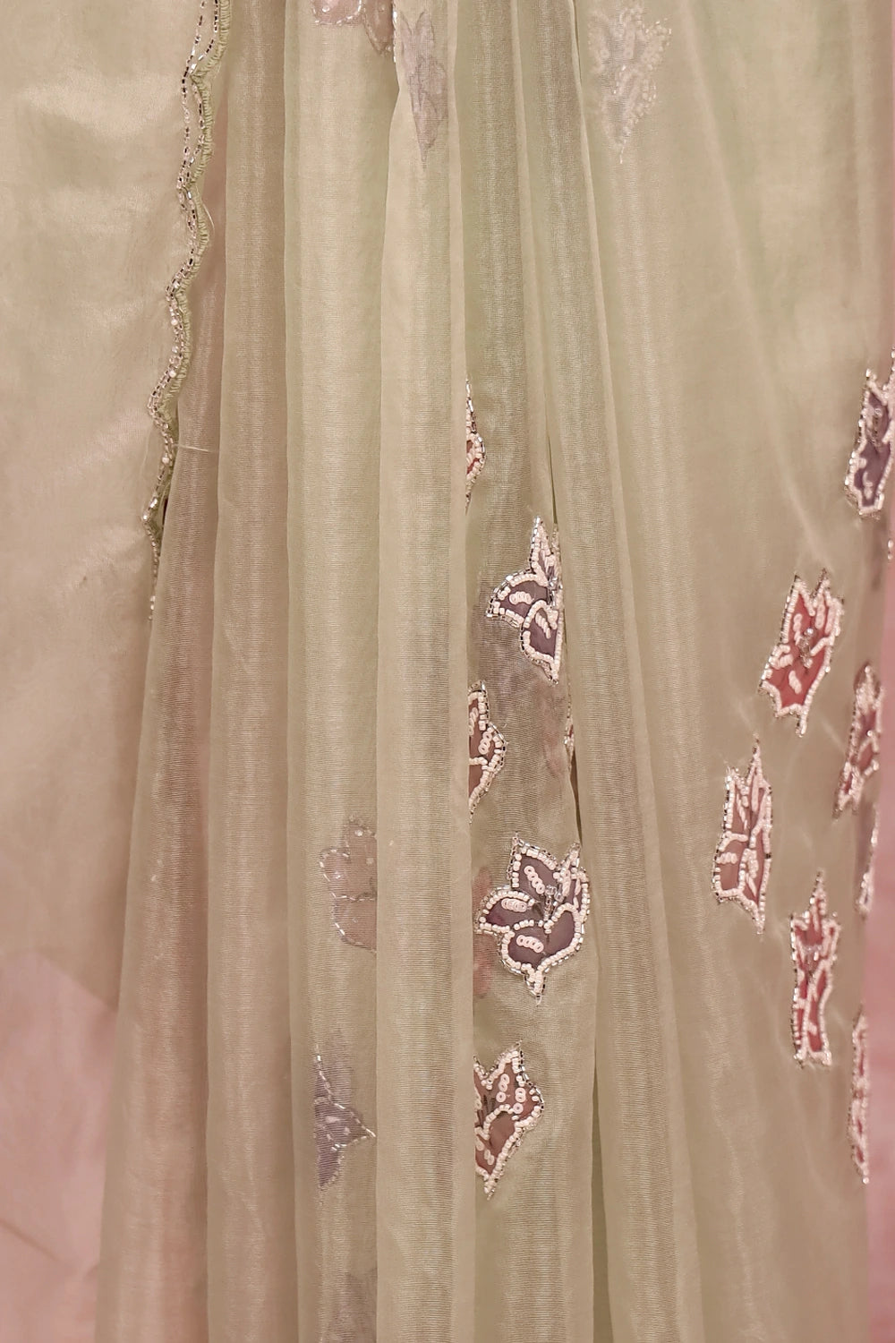 Light Green Organza Saree
