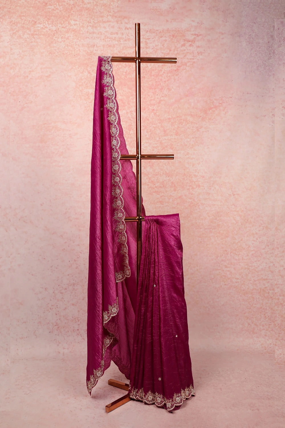 Violet Crush Organza Saree