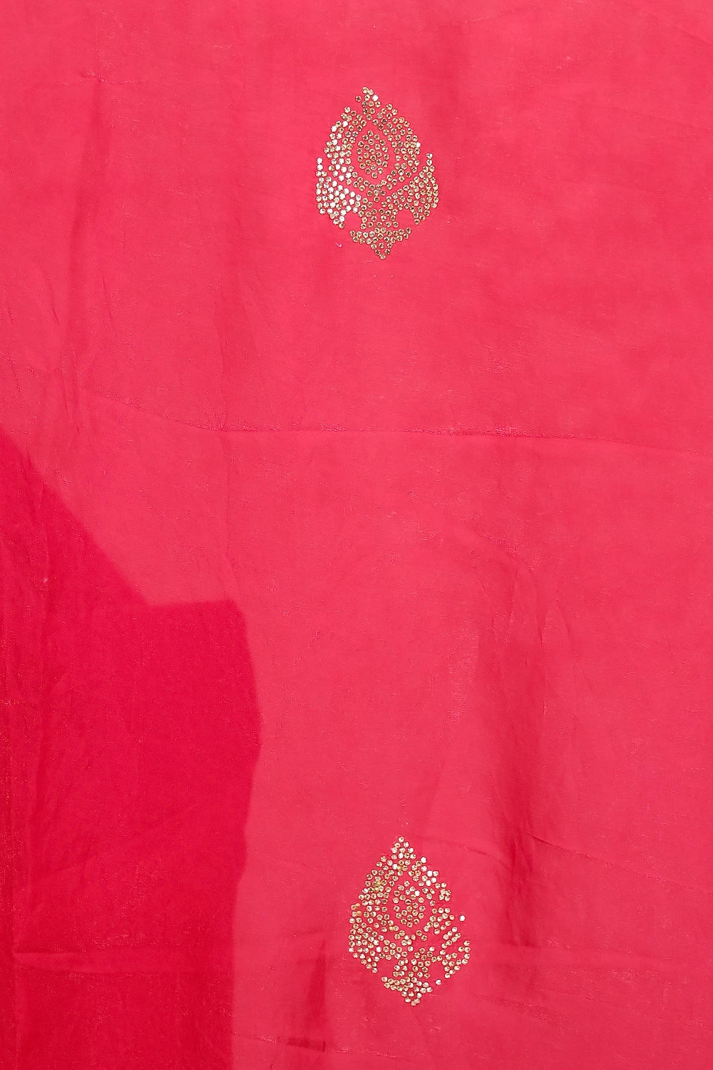 Pink Velvet Organza Saree